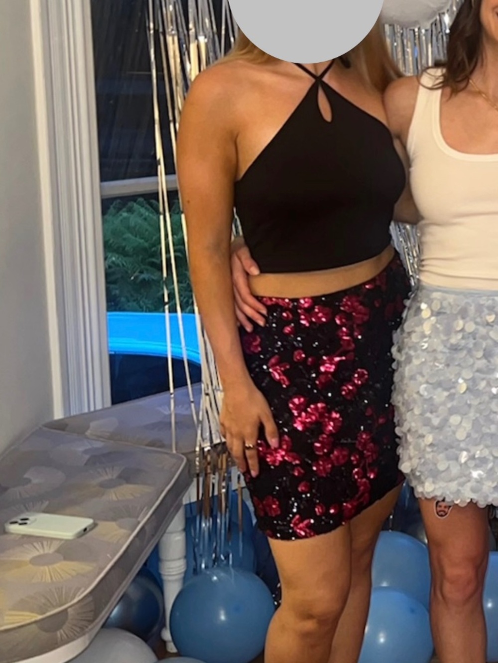 Sparkly Sequin Multicolor Mini Skirt